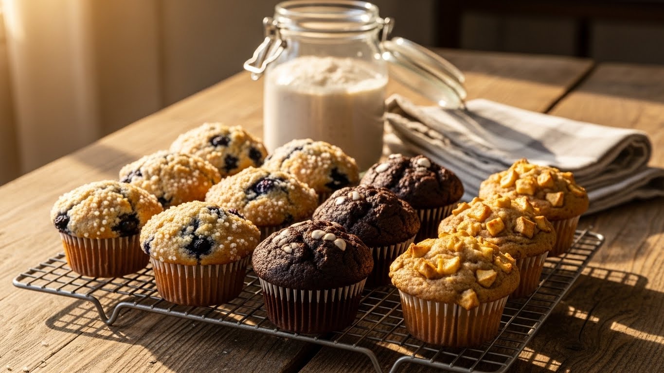 sourdough-discard-muffin-recipes